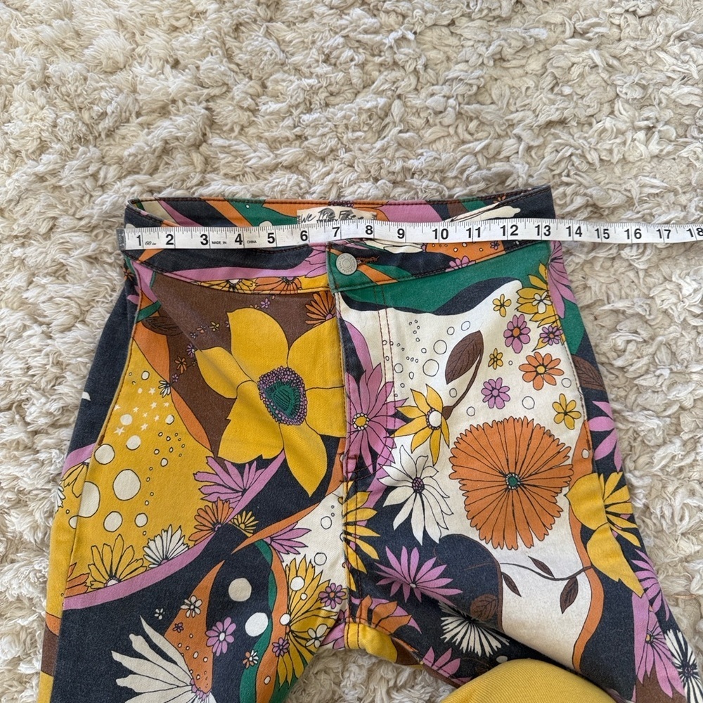 Free people Just float on by jeans in Psychedelic combo size 6 - Picture 15 of 16